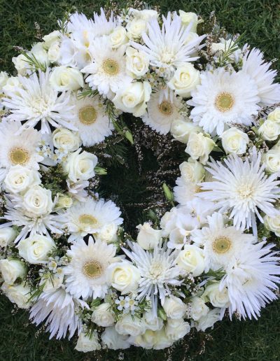 All white wreath