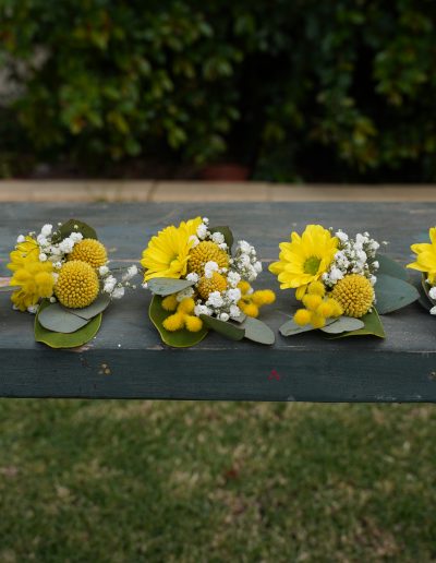 Yellow Daisy Buttonholes